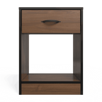 Foundation One Drawers Pedestal Brown Walnut