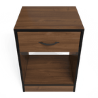 Foundation One Drawers Pedestal Brown Walnut
