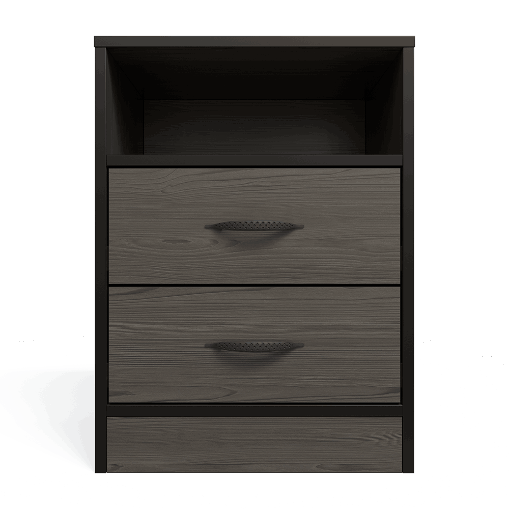 Foundation Two Drawers Pedestal Smoked Cedar