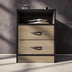 Foundation Two Drawers Pedestal Smoked Cedar