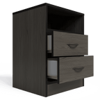 Foundation Two Drawers Pedestal Smoked Cedar