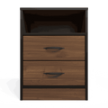 Foundation Two Drawers Pedestal Brown Walnut