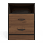 Foundation Two Drawers Pedestal Brown Walnut