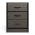Foundation Three Drawers Pedestal Smoked Cedar