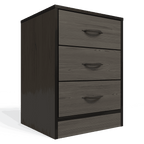Foundation Three Drawers Pedestal Smoked Cedar