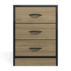 Foundation Three Drawers Pedestal Swiss Elm