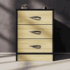 Foundation Three Drawers Pedestal Swiss Elm