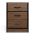 Foundation Three Drawers Pedestal Brown Walnut