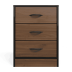 Foundation Three Drawers Pedestal Brown Walnut
