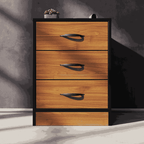 Foundation Three Drawers Pedestal Brown Walnut