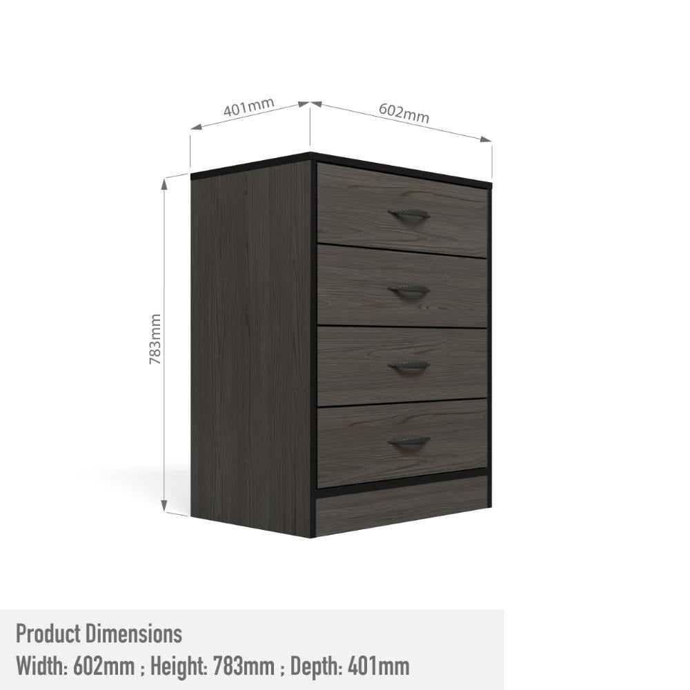 Foundation Chest of Drawers Smoked Cedar