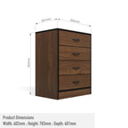 Foundation Chest of Drawers Brown Walnut