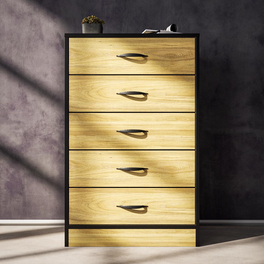 Foundation Tall Boy Chest of Drawers Swiss Elm