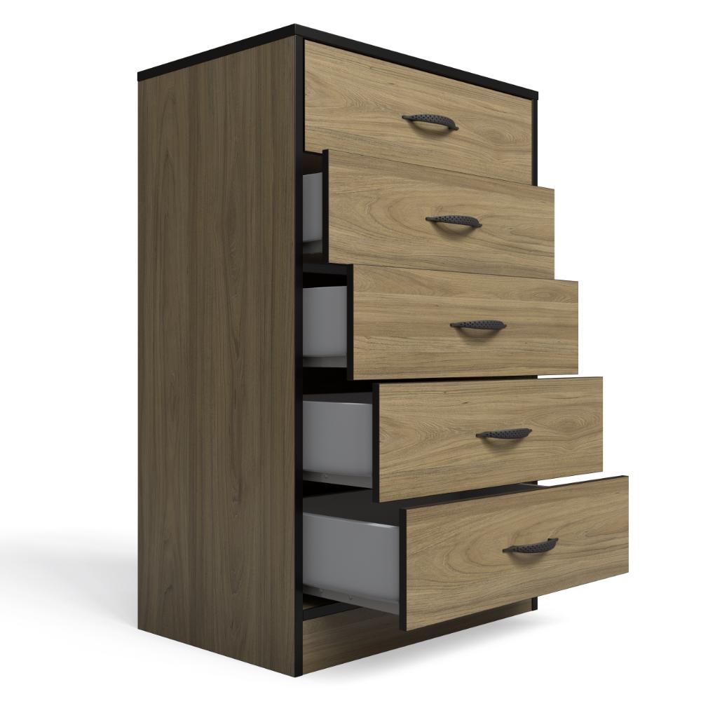 Foundation Tall Boy Chest of Drawers Swiss Elm