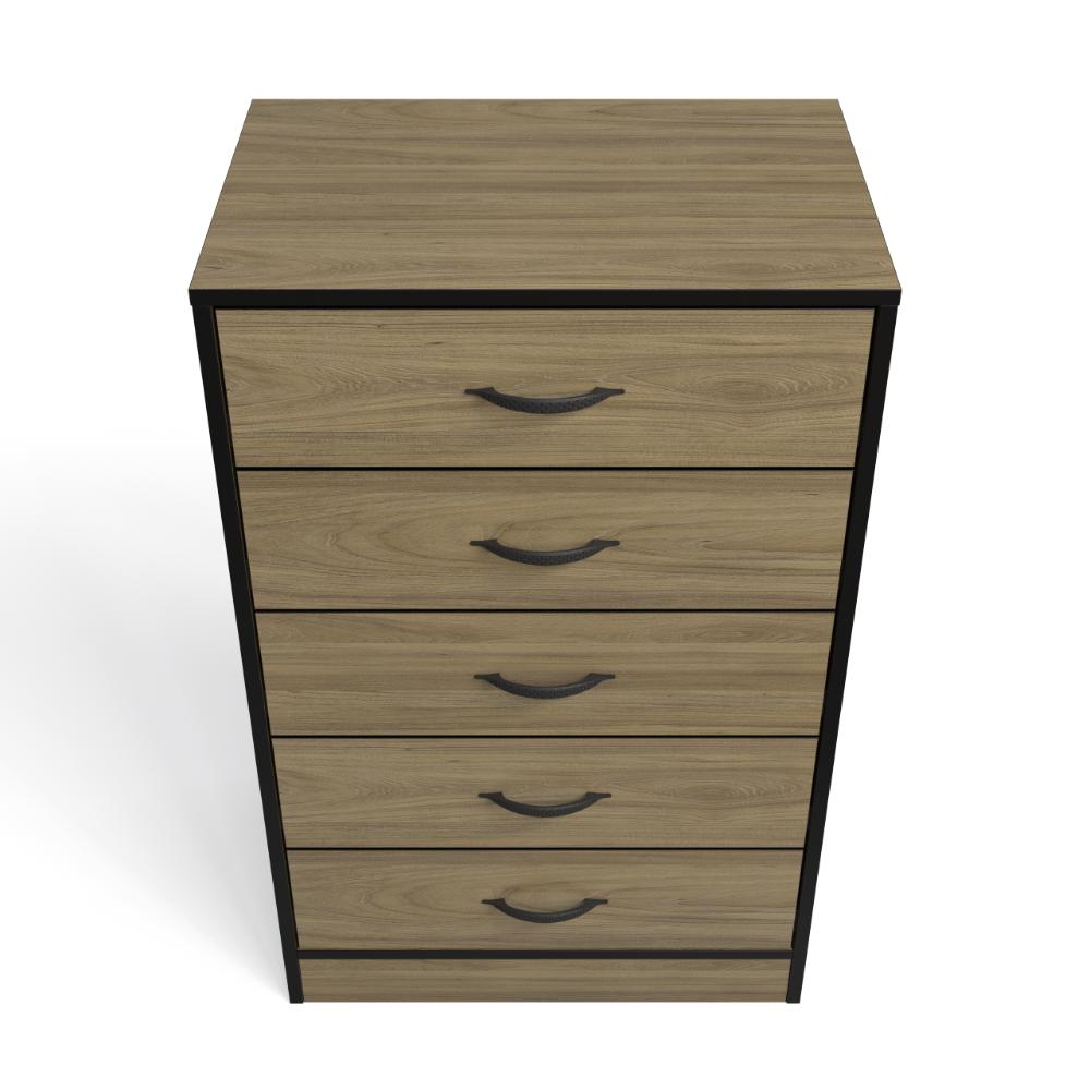 Foundation Tall Boy Chest of Drawers Swiss Elm