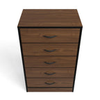 Foundation Tall Boy Chest of Drawers Brown Walnut