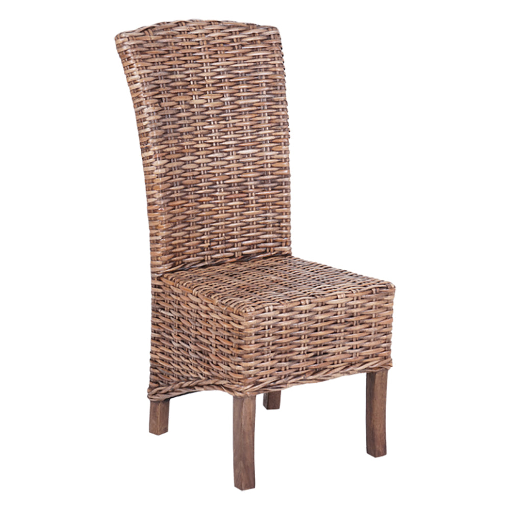 Cuba Dining Chair Rattan Brown