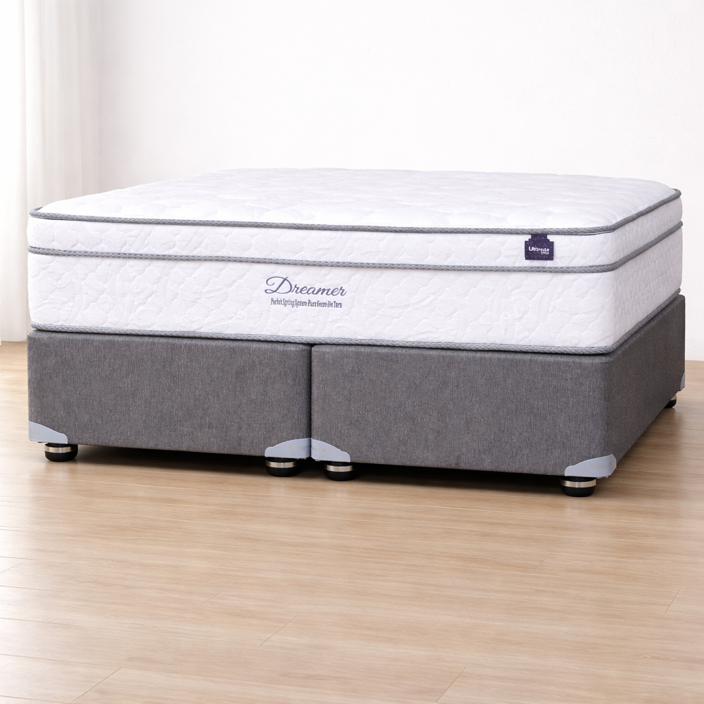 Dreamer Pocket Spring Double Bed Set Standard Length