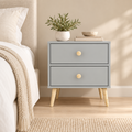 Impression Two Drawers Pedestal Dunblane Grey
