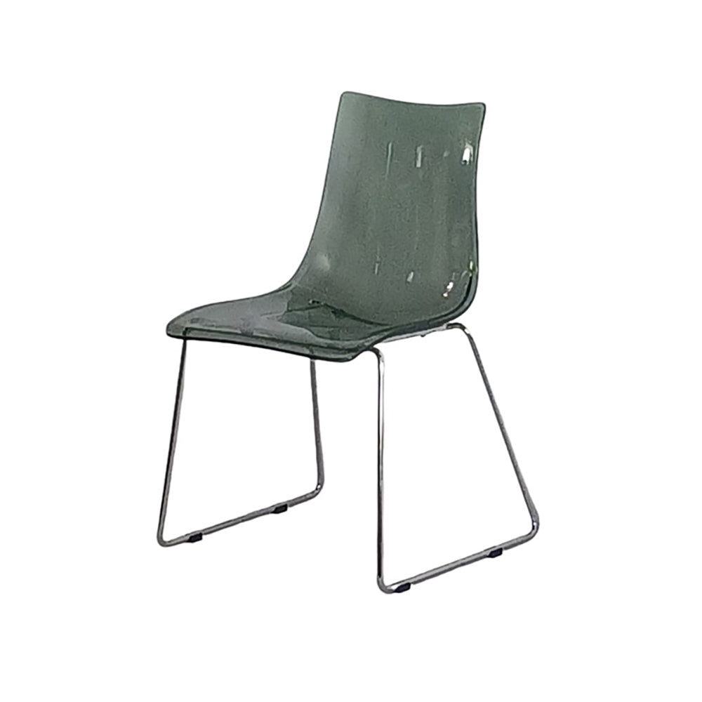 Lumi Dining Chair Polypropelene Transparent Grey