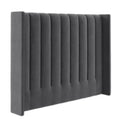 Marlowe Charcoal Grey Double Headboard