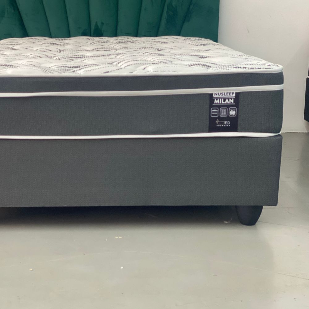 Milan Euro Top Firm King Bed Set Standard Length
