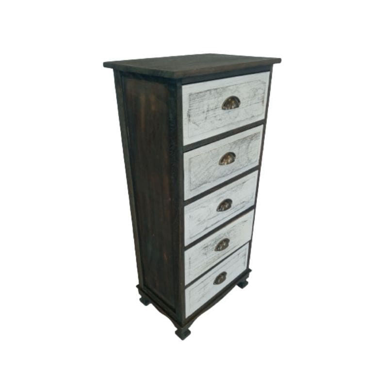 Ohio 5 Draw Pedestal Paulownia Wood