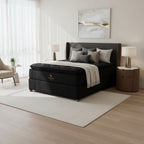 One Latex and Gel Memory Queen Bed Set Extra Length