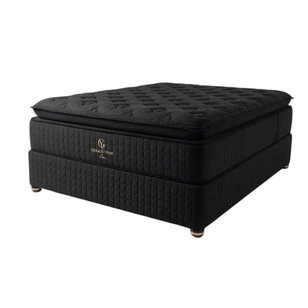 One Latex and Gel Memory Queen Bed Set Extra Length