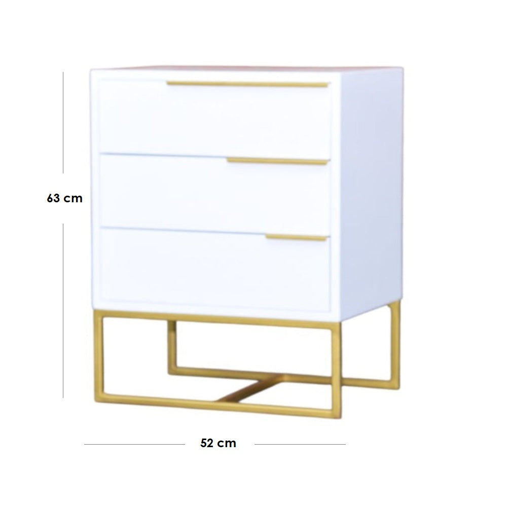 Pro White with Golden Foil Pedestal