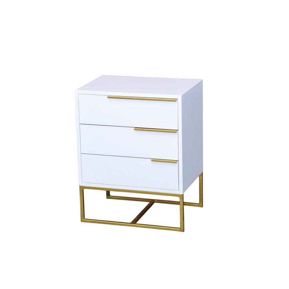 Pro White with Golden Foil Pedestal