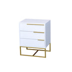 Pro White with Golden Foil Pedestal