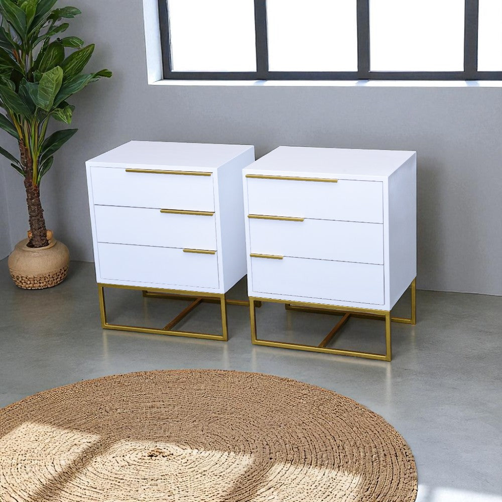 Pro White with Golden Foil Pedestal