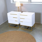 Pro White with Golden Foil Pedestal
