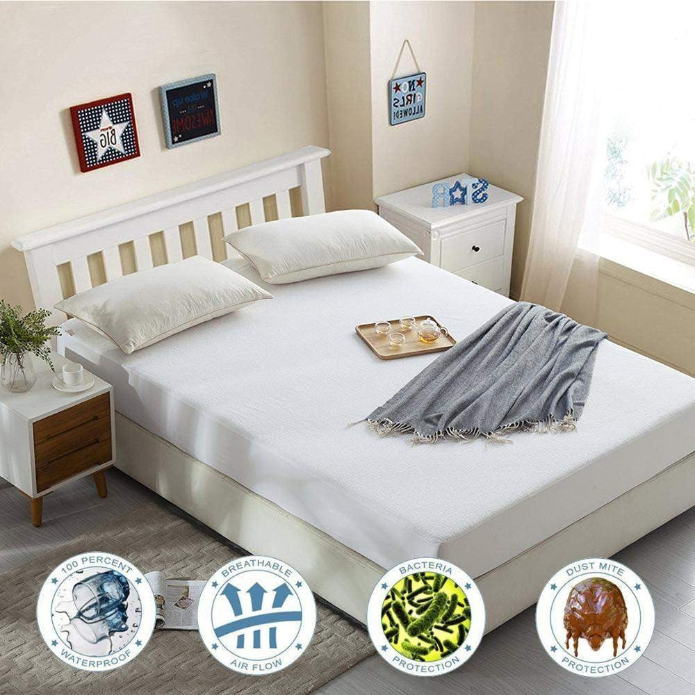 PureRest Waterproof Toweling Deluxe Single Standard Length Mattress Protectors