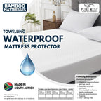 PureRest Waterproof Toweling Deluxe Super King Standard Length Mattress Protectors
