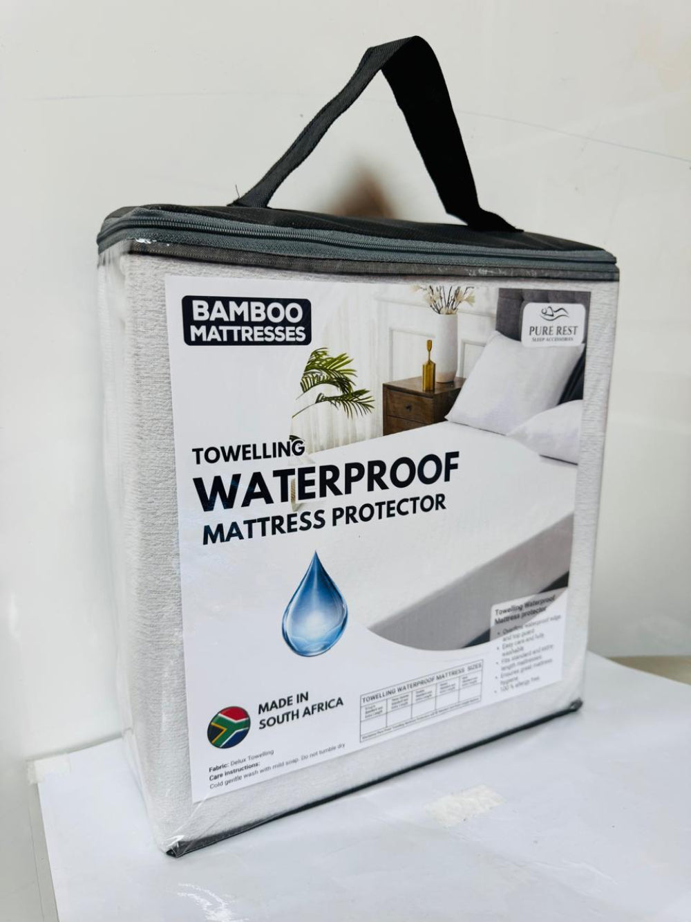 PureRest Waterproof Toweling Deluxe Super King Standard Length Mattress Protectors