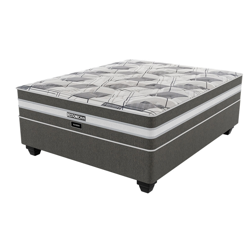 Restonic Kaizen Medium Queen Bed Set Standard Length