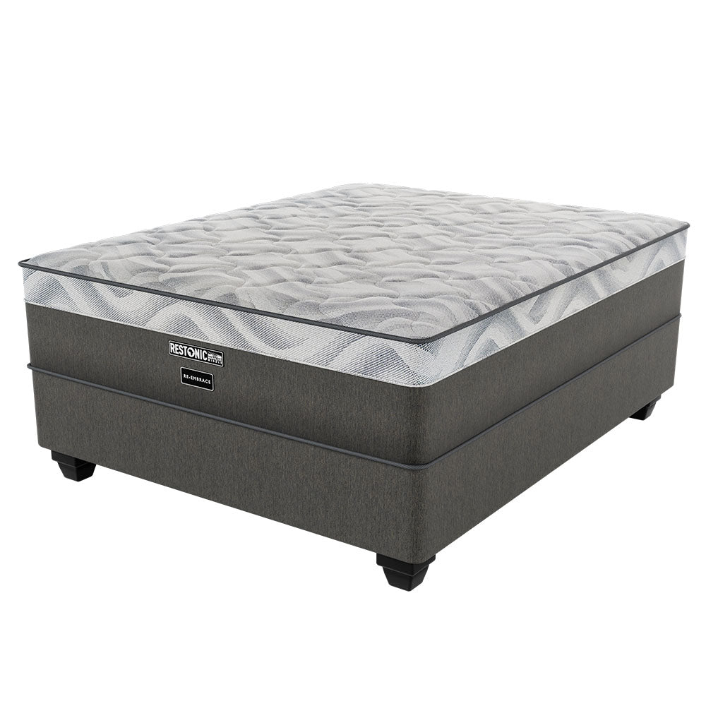 Restonic Reembrace Medium Queen Bed Set Standard Length