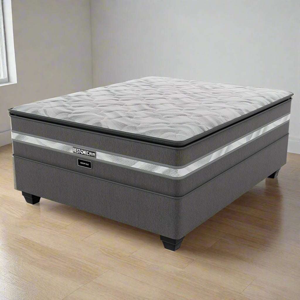 Restonic Respire Medium Double Bed Set Standard Length
