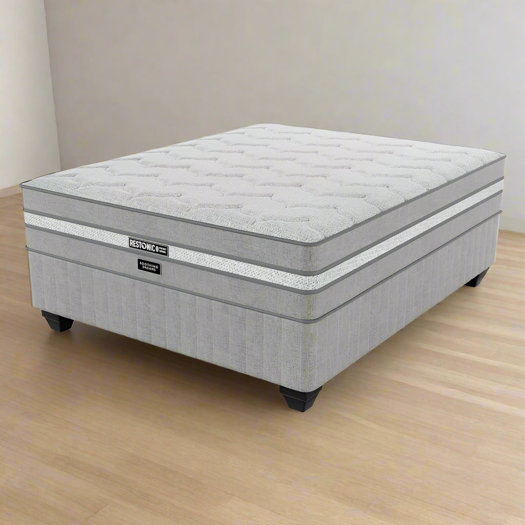 Restonic Soothing Dreams Medium Double Bed Set Standard Length
