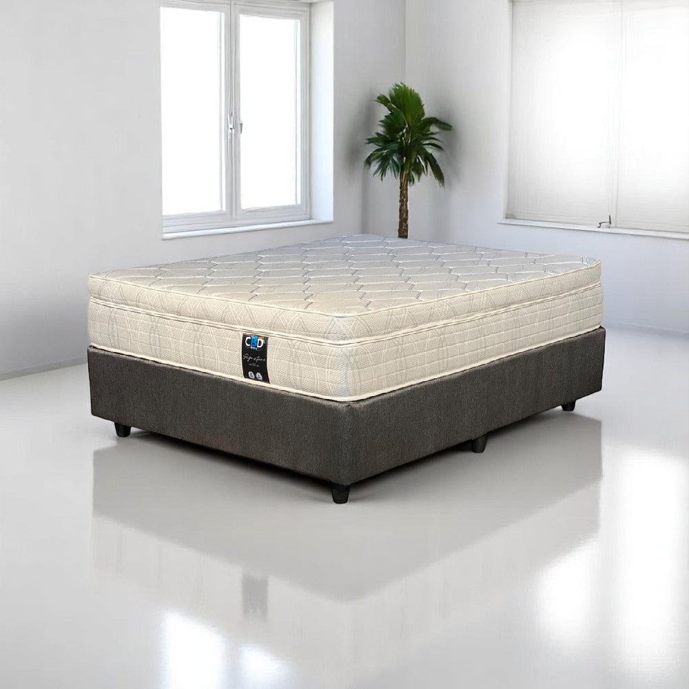 Royal Memory Plush Single Bed Set Extra Length