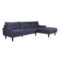 Sabrina 2Pce Rhf Corner Grey Fabric Full Size