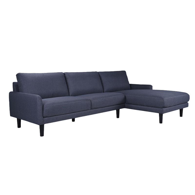 Sabrina 2Pce Rhf Corner Grey Fabric Full Size