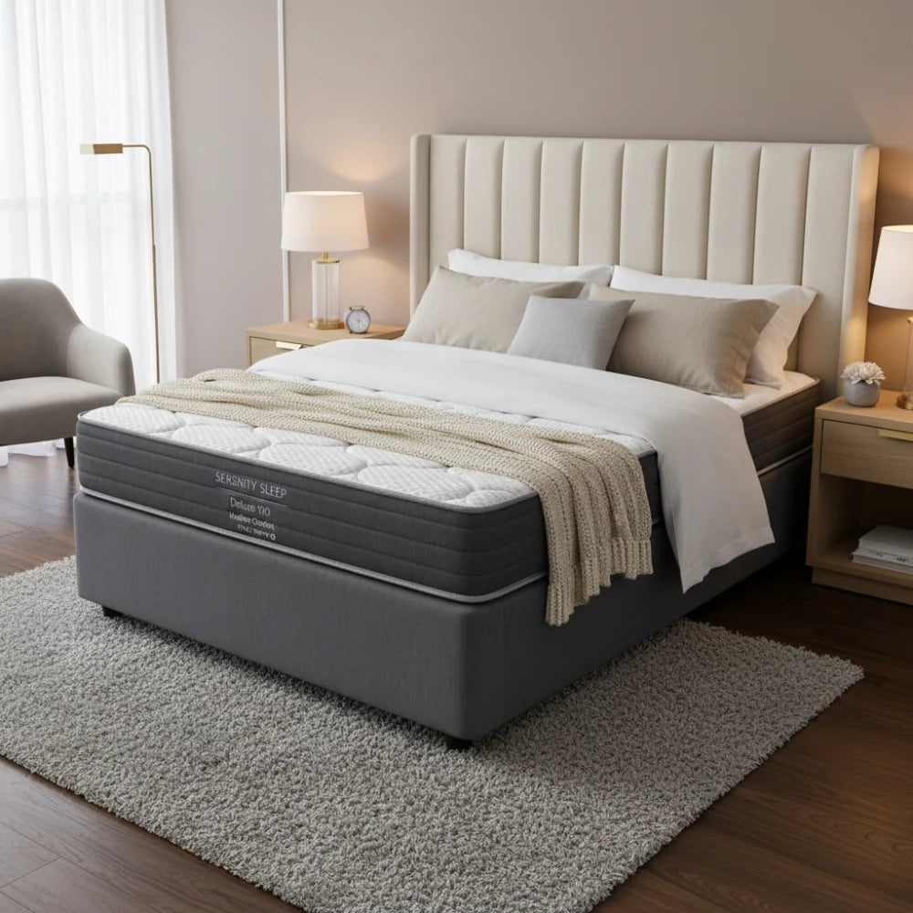 Serenity Sleep Medium Double Bed Set Standard Length