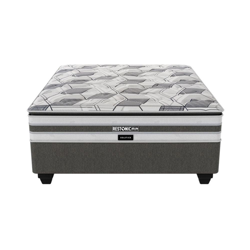 Restonic Solstice Plush Double Bed Set Extra Length