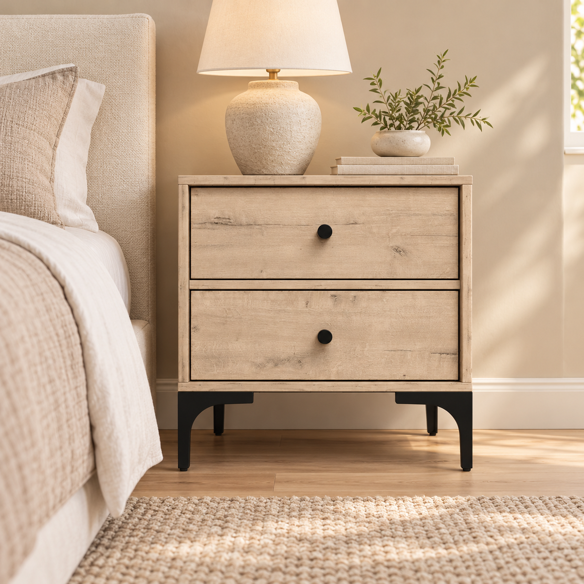 Mistbelt Two Drawers Pedestal Brookhill
