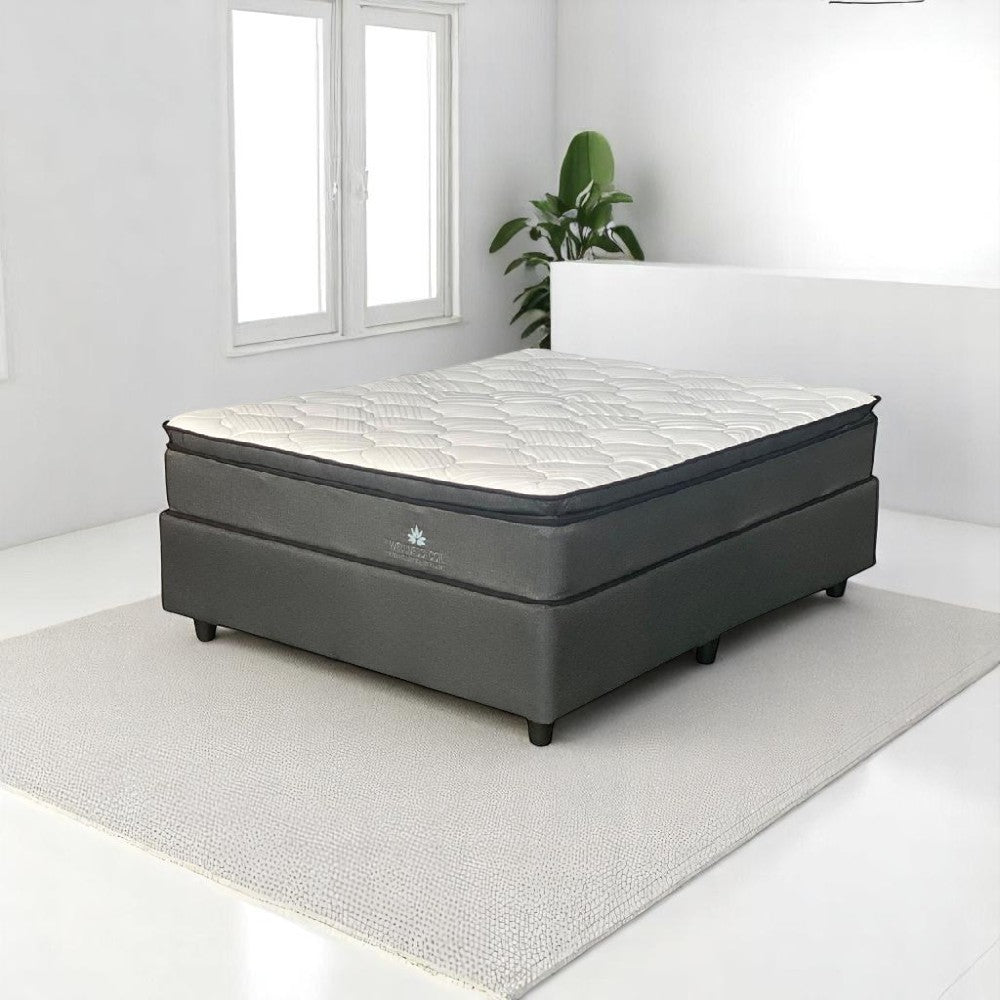 Wellness Coil Medium Queen Bed Set Extra Length