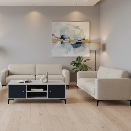 Colorado Coffee Table Grey/ Aqua