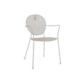 Sundby Stackable Garden Arm Chair Grey Metal